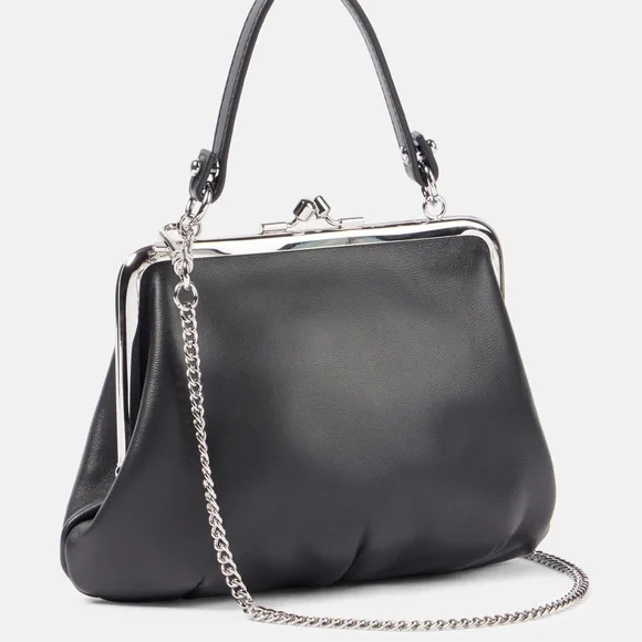 Vivienne Westwood: Kisslock Saturn Logo Mini Emma Granny Frame Crossbody Bag - Picture 11 of 16